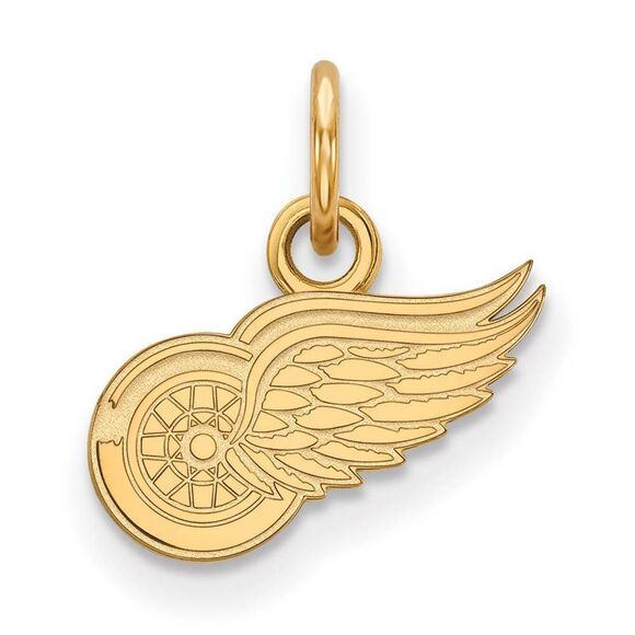14k Yellow Gold NHL Detroit Red Wings XS (Tiny) Charm or Pendant - Picture 1 of 4